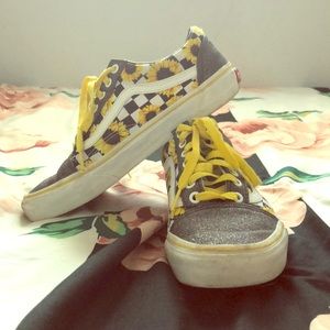 Custom sunflower vans